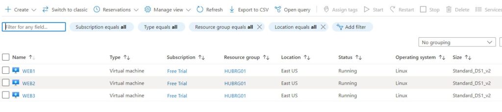 Create a VM in Azure Portal